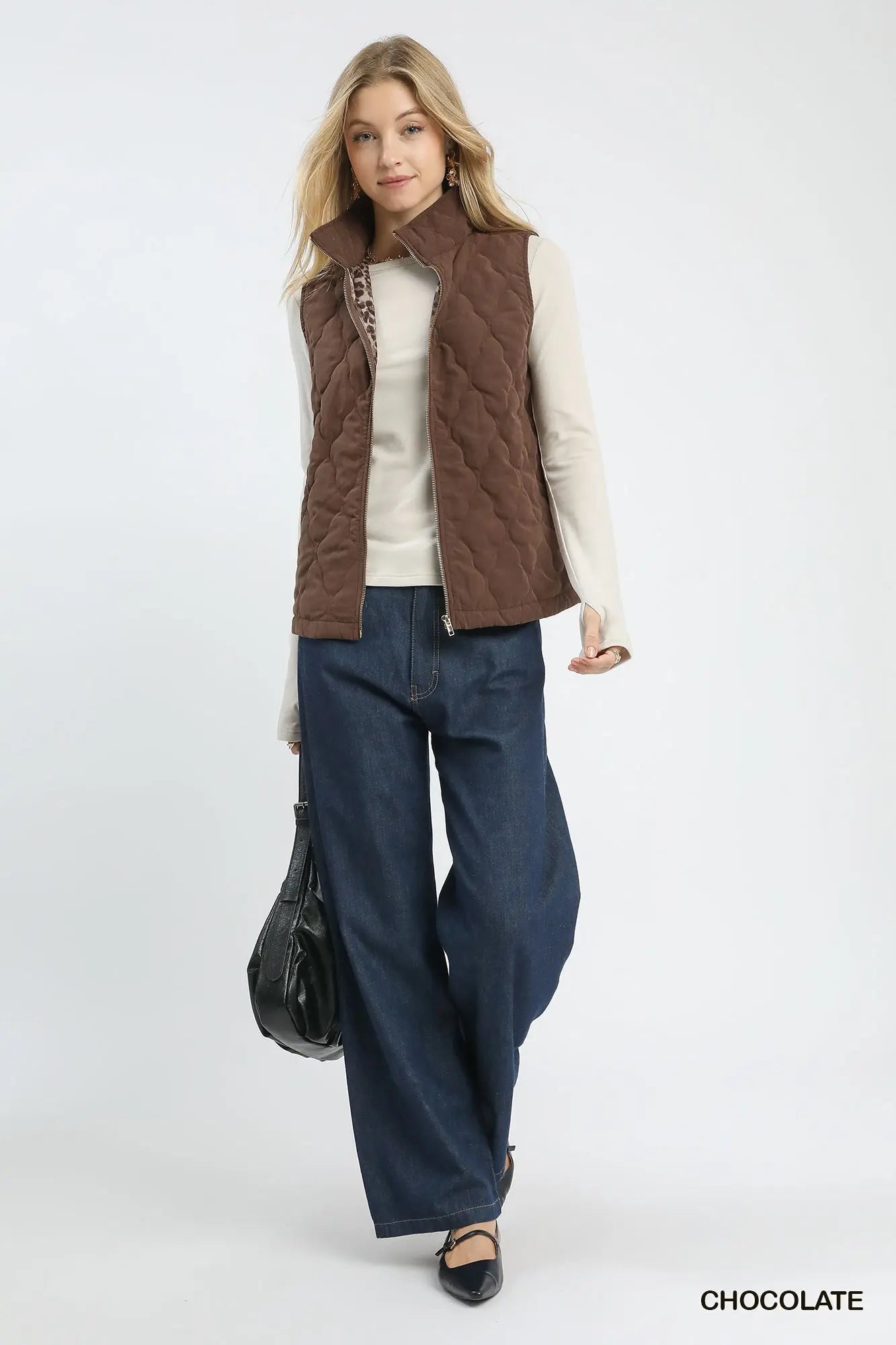 Umgee | Quilted Zip Up Vest | Full | Vagabond | Apparel | Boutique