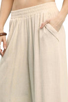 Umgee | Scallop Wide Leg Pant | Close | Vagabond | Apparel | Boutique