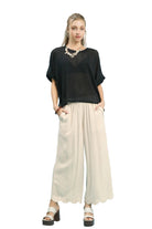 Umgee | Scallop Wide Leg Pant | Full | Vagabond | Apparel | Boutique