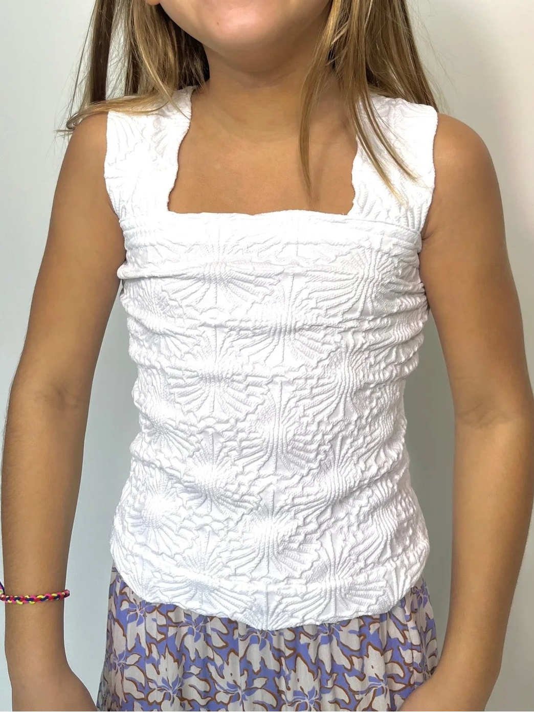 Vintage Havana | Textured Seamless Tank | White | Vagabond | Apparel | Boutique