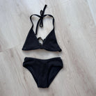 Vintage Havana | 2 Piece Crinkle Swimsuit  | Black | Vagabond | Apparel | Boutique