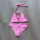 Vintage Havana | 2 Piece Crinkle Swimsuit  | Pink | Vagabond | Apparel | Boutique