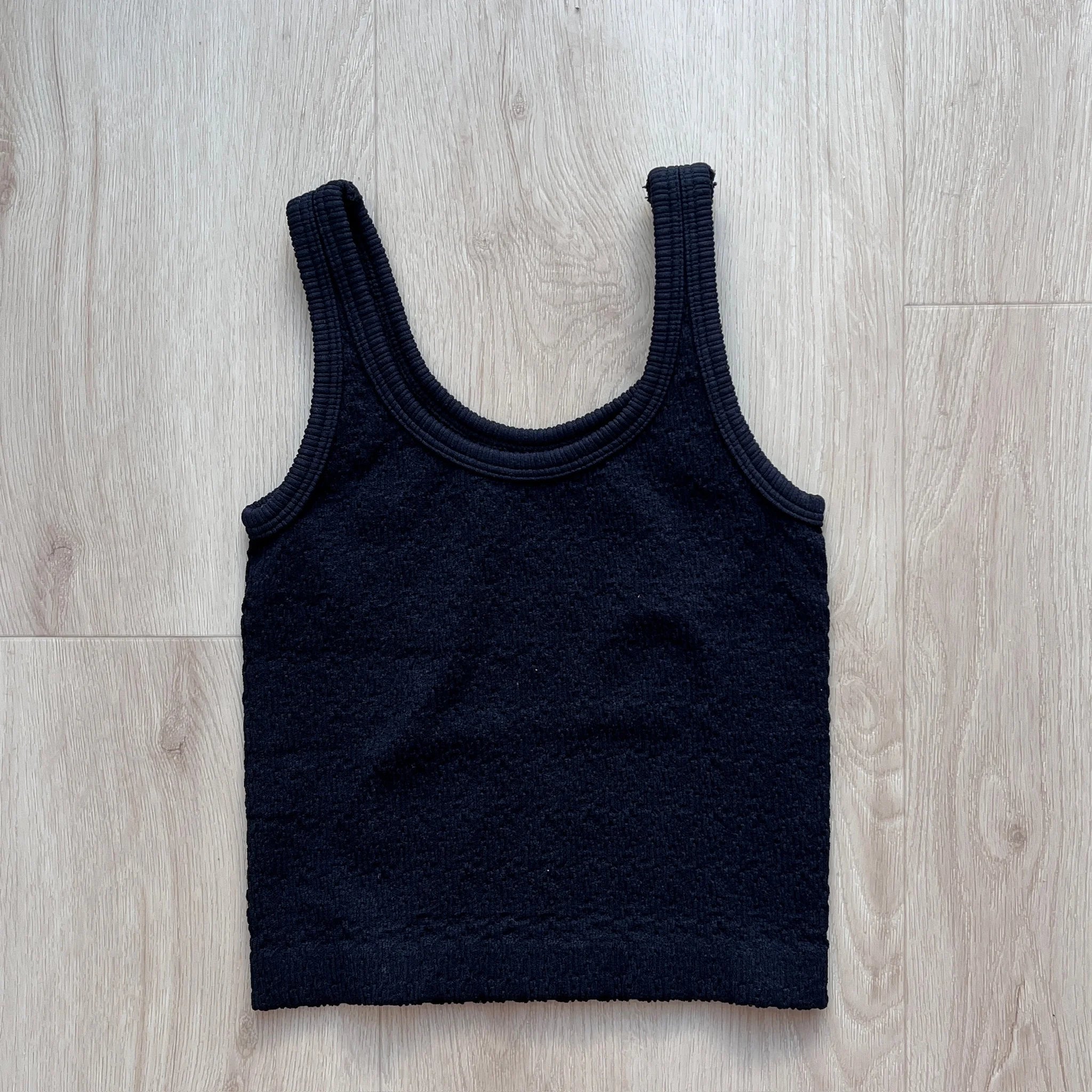 Vintage Havana | Kid | Crinkle Tank | Black | Vagabond | Apparel | Boutique