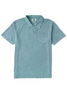 Vissla | Solid Sets Cosmic Wash Polo Tee |  Blue Haze | Vagabond | Apparel | Boutique