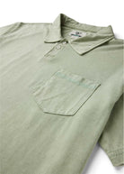 Vissla | Solid Sets Cosmic Wash Polo Tee |  Sage | Close | Vagabond | Apparel | Boutique