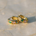 Voyage | Harlequin Gemstone Baby Hoops | Vagabond | Apparel | Boutique