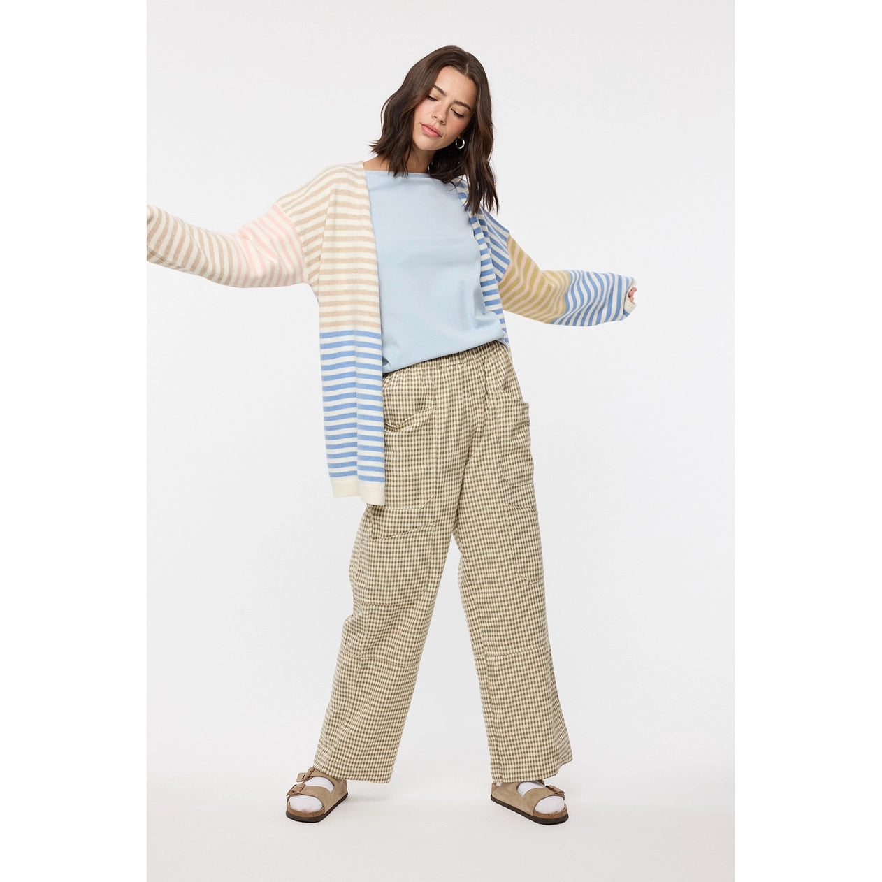 Wishlist | Striped Sweater Cardi | Front | Vagabond | Apparel | Boutique
