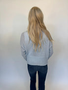 Wooden Ships | Jac Cropped Cardi | Ventana Blue | Back | Vagabond | Apparel | Boutique