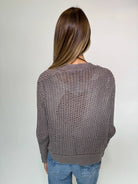 Wooden Ships | Maura Cropped Chunky Cardi | Back | Vagabond | Apparel | Boutique