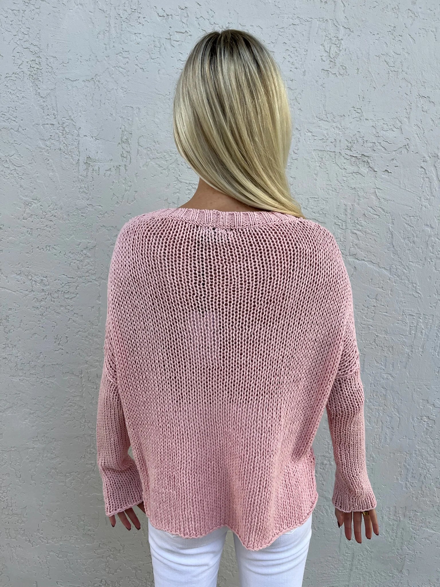 Wooden Ships | Merry Chunky Crew Model | Back | Vagabond | Apparel | Boutique