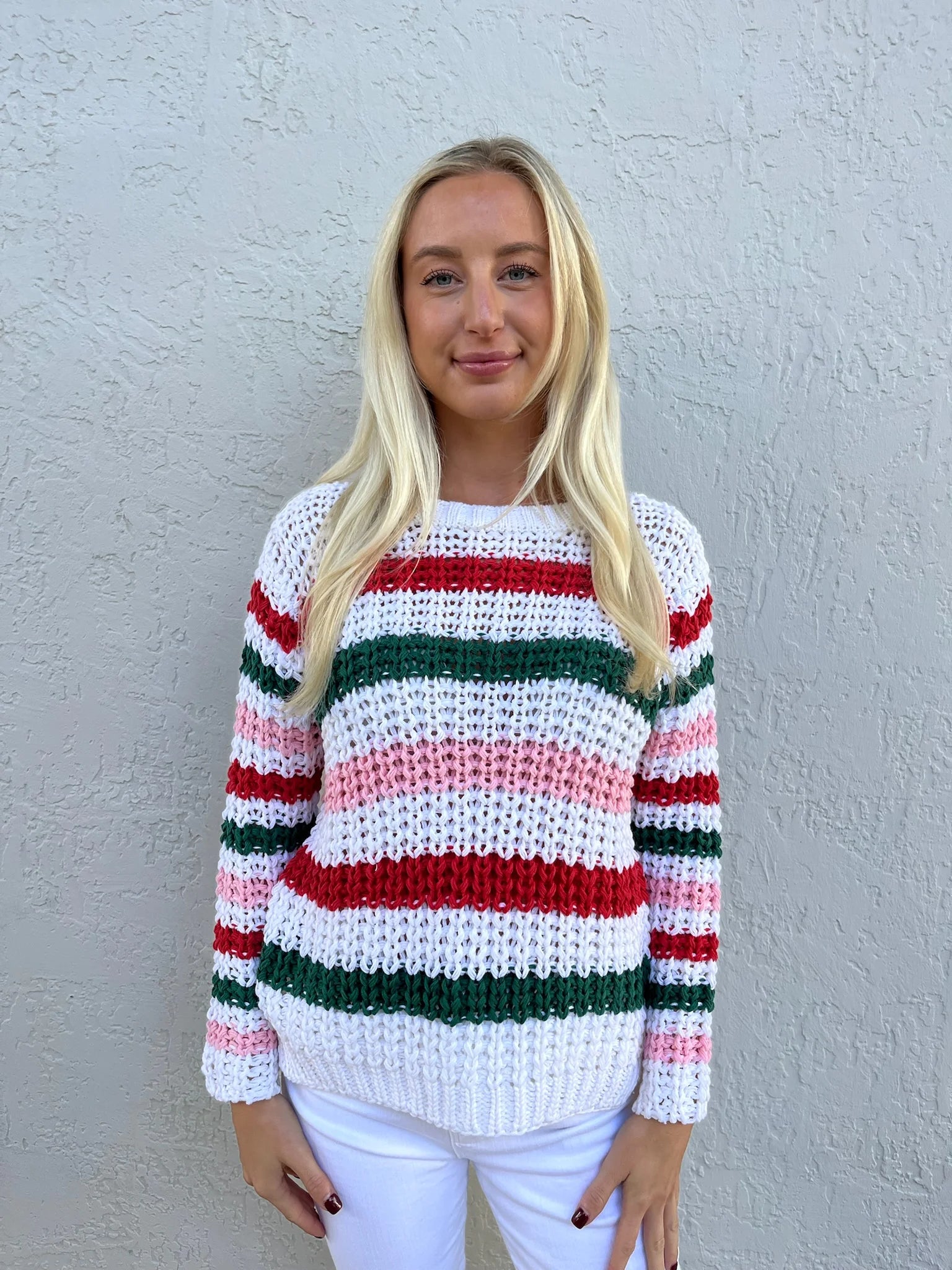 Wooden Ships | North Pole Striped Crew | Model | Vagabond | Apparel | Boutique