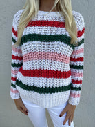 Wooden Ships | North Pole Striped Crew | Model | Close | Vagabond | Apparel | Boutique