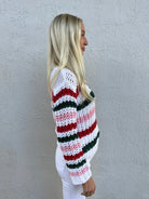 Wooden Ships | North Pole Striped Crew | Model | Side | Vagabond | Apparel | Boutique