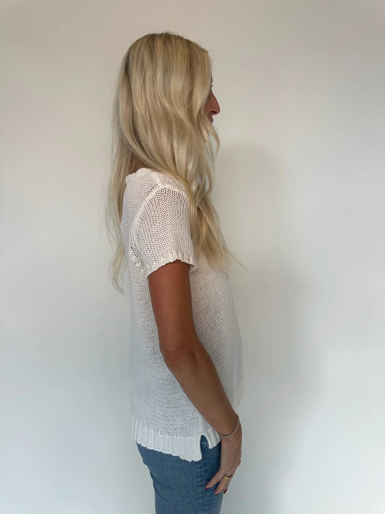 Wooden Ships | Perfect Tee | White | Side| Vagabond | Apparel | Boutique