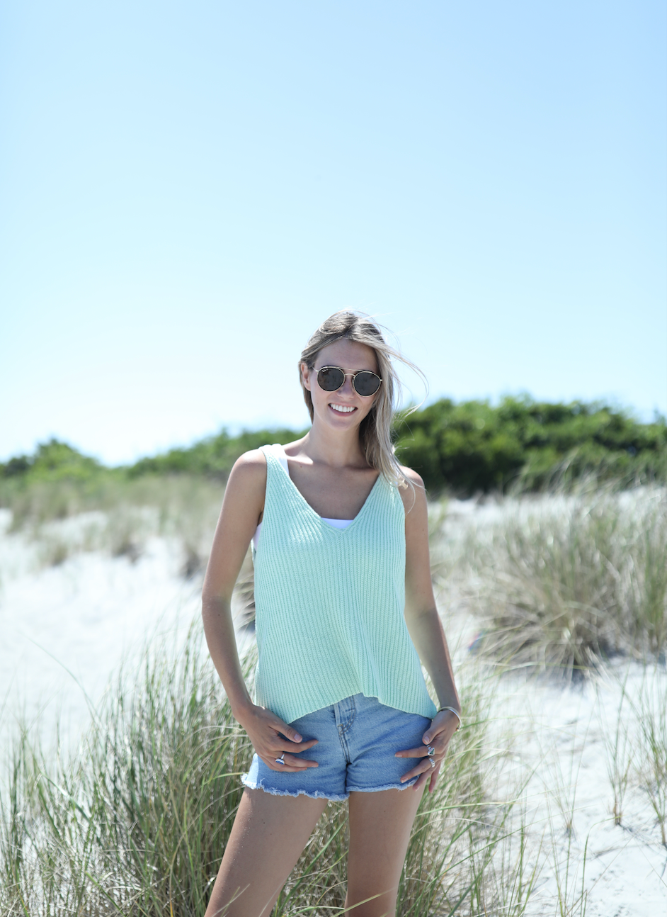 Wooden Ships | Ribbed V Tank | Mojito | Vagabond | Apparel | Boutique