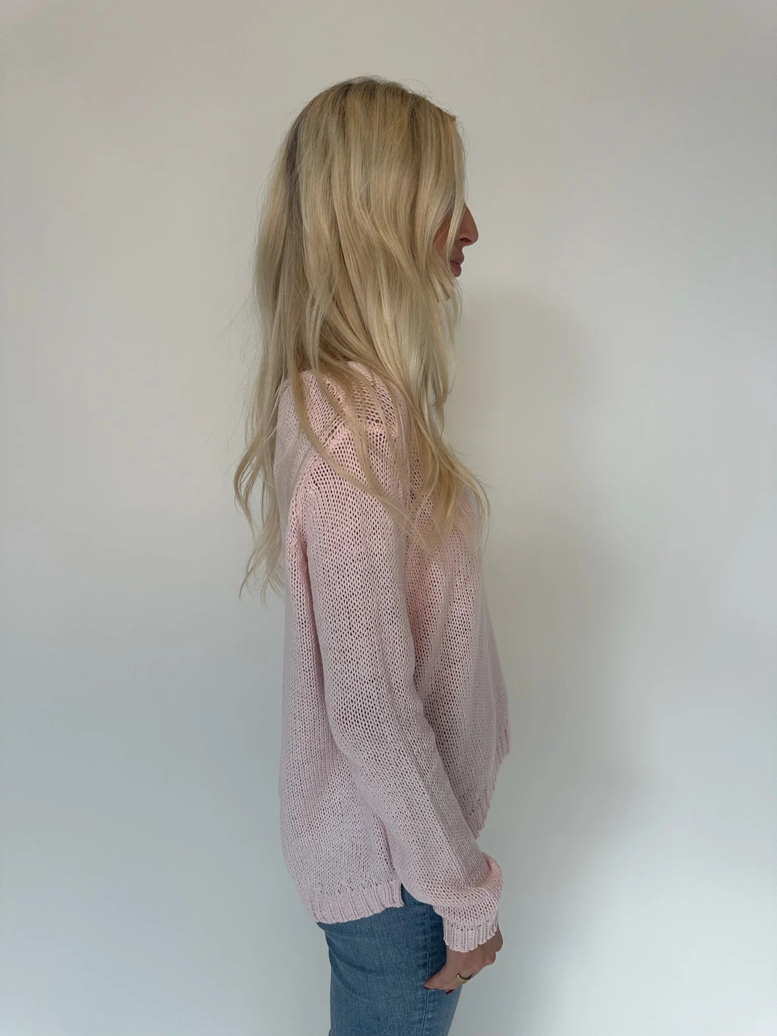 Wooden Ships | Seashell L/S Crew | Model | Side | Vagabond | Apparel | Boutique