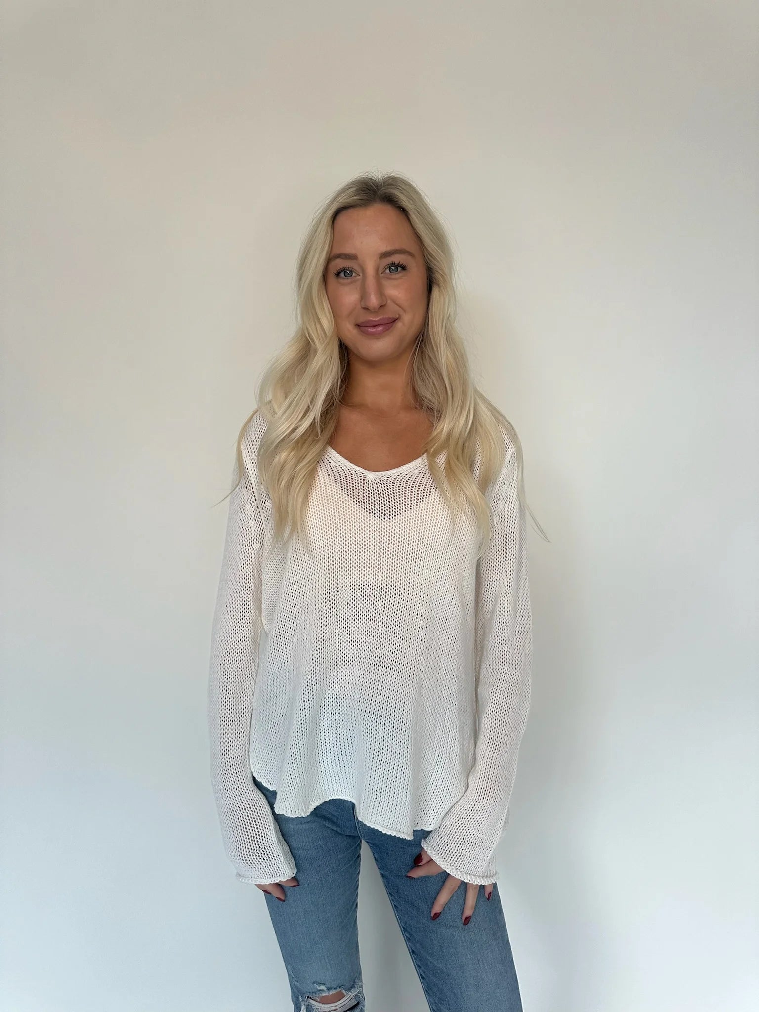 Wooden Ships | Shirt Tail Collar Top | Model | Vagabond | Apparel | Boutique