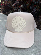 XO Kendall | Seashell | Hat | Beige | Front | Vagabond | Apparel Boutique
