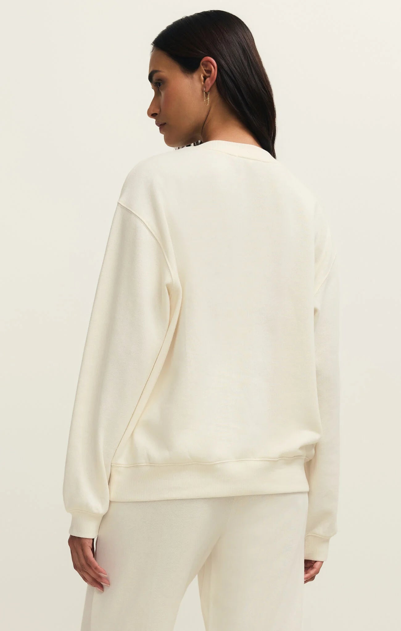 Z Supply | Boyfriend Sweatshirt | Cloud | Back | Vagabond | Apparel | Boutique