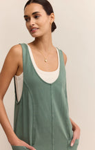 Z Supply | Brasila Jumpsuit | Vagabond | Hunter Green | Apparel | Boutique
