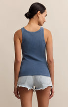 Z Supply | Classic Scoop Tank | Vint Indigo | Vagabond | Apparel | Boutique