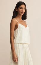 ZSupply | Fiore | Crinkle | Tank | Sandstone | Side | Vagabond | Apparel | Boutique