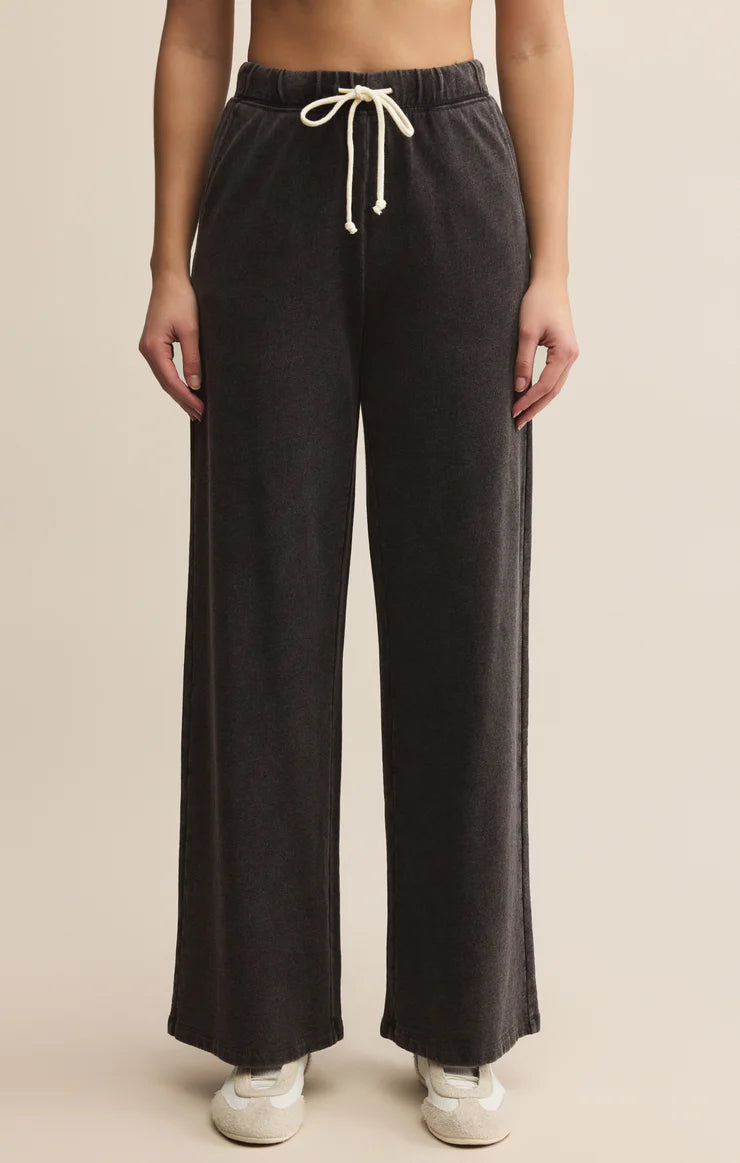 Z Supply | Hunter Knit Denim Pant | Vintage Black | Vagabond | Apparel | Boutique