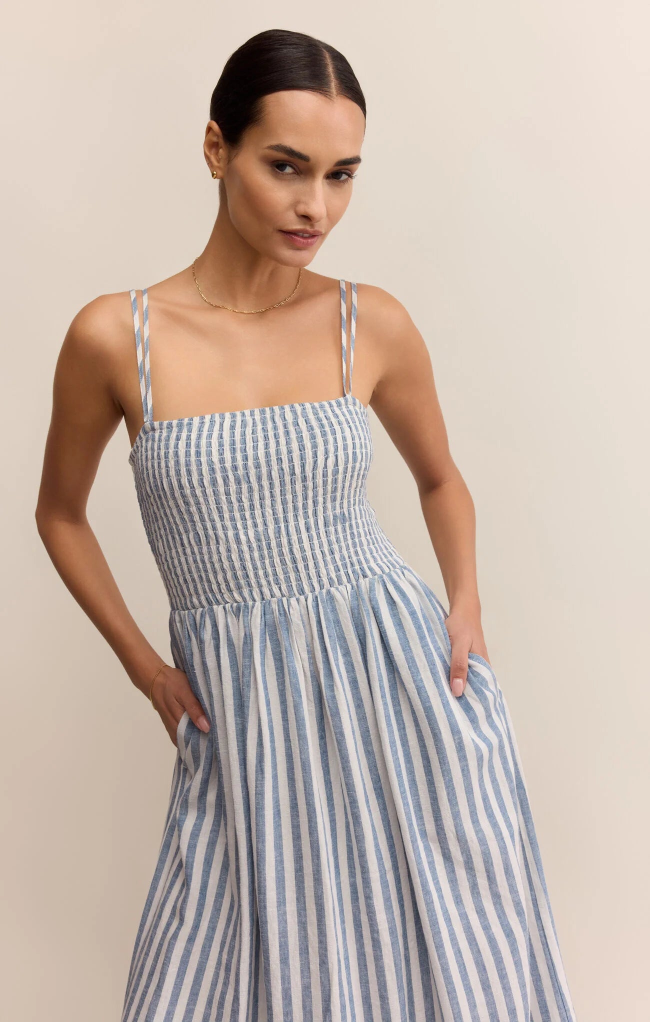 Z Supply | Nadine Stripe Midi Dress | Vagabond | Apparel | Boutique