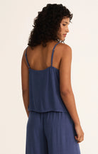 Z Supply | Savoy Tank | Yacht Blue | Back | Vagabond | Apparel | Boutique