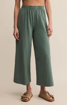 Z Supply |  Scout Jersey Flare Pant | Hunter Green | Vagabond | Apparel | Boutique