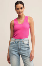 Z Supply | Sirena Rib Tank | Island Pink | Vagabond | Apparel | Boutique