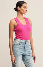 Z Supply | Sirena Rib Tank | Island Pink | Vagabond | Apparel | Boutique