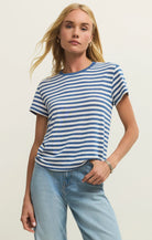 Z Supply | Tourist Striped Tee | Blue | Vagabond | Apparel | Boutique