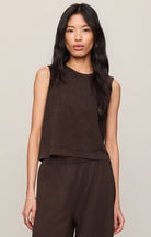 Z Supply | Sloane Jersey Muscle Tank | Chocolate | Vagabond | Apparel | Boutique