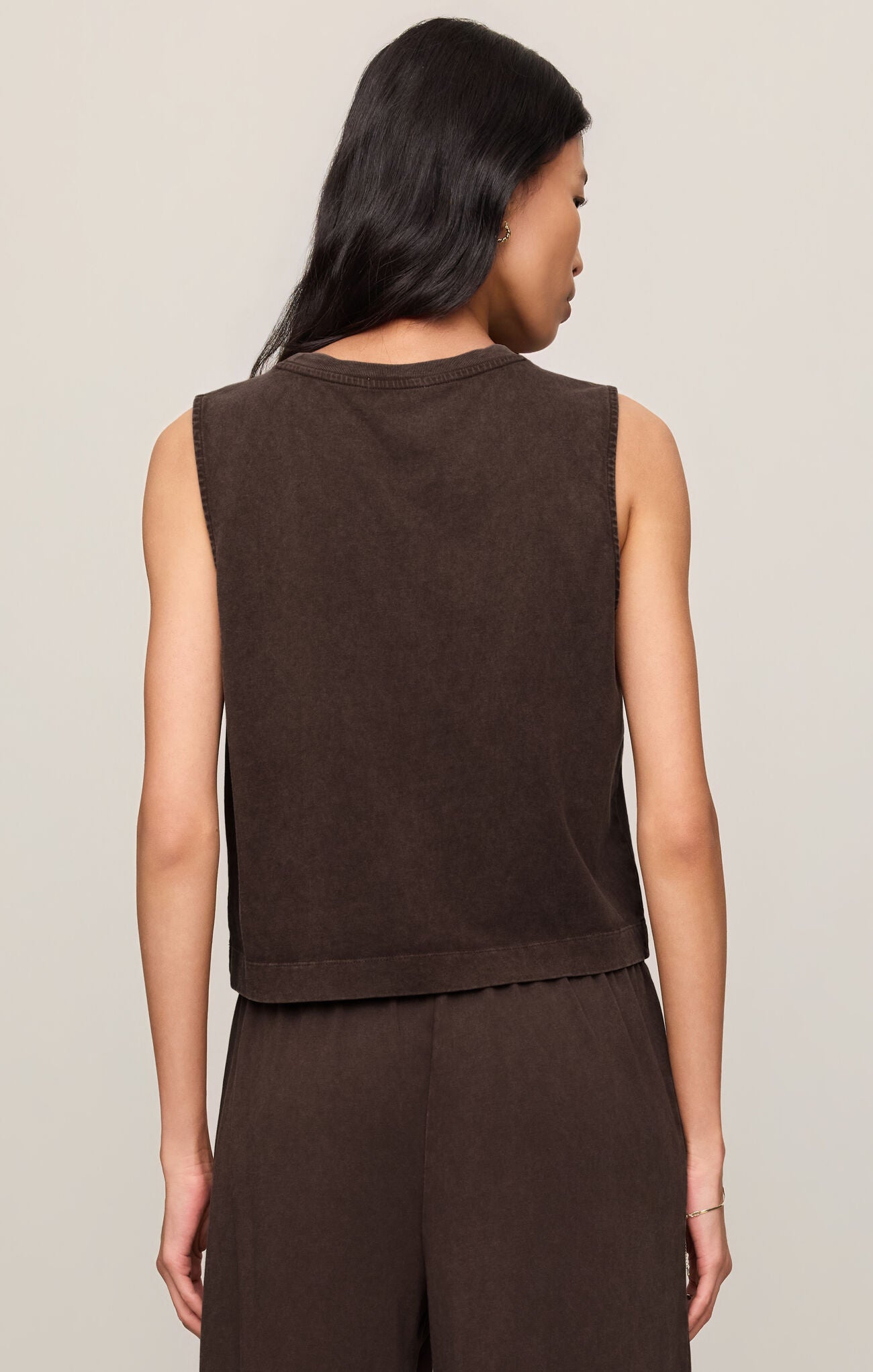 Z Supply | Sloane Jersey Muscle Tank | Chocolate | Vagabond | Apparel | Boutique