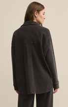 Z Supply | All Day Knit Denim Jacket | Vintage Black | Vagabond | Apparel | Boutique