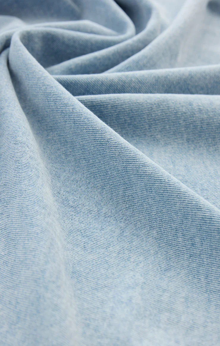 Z Supply |  All Day Knit Denim Jacket | Washed Indigo | Swatch | Vagabond | Apparel | Boutique