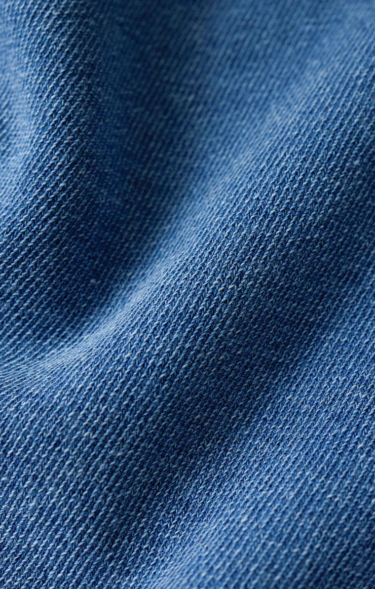 Z Supply | Curran Knit Denim Sweatshirt | Indigo | Swatch | Vagabond | Apparel | Boutique