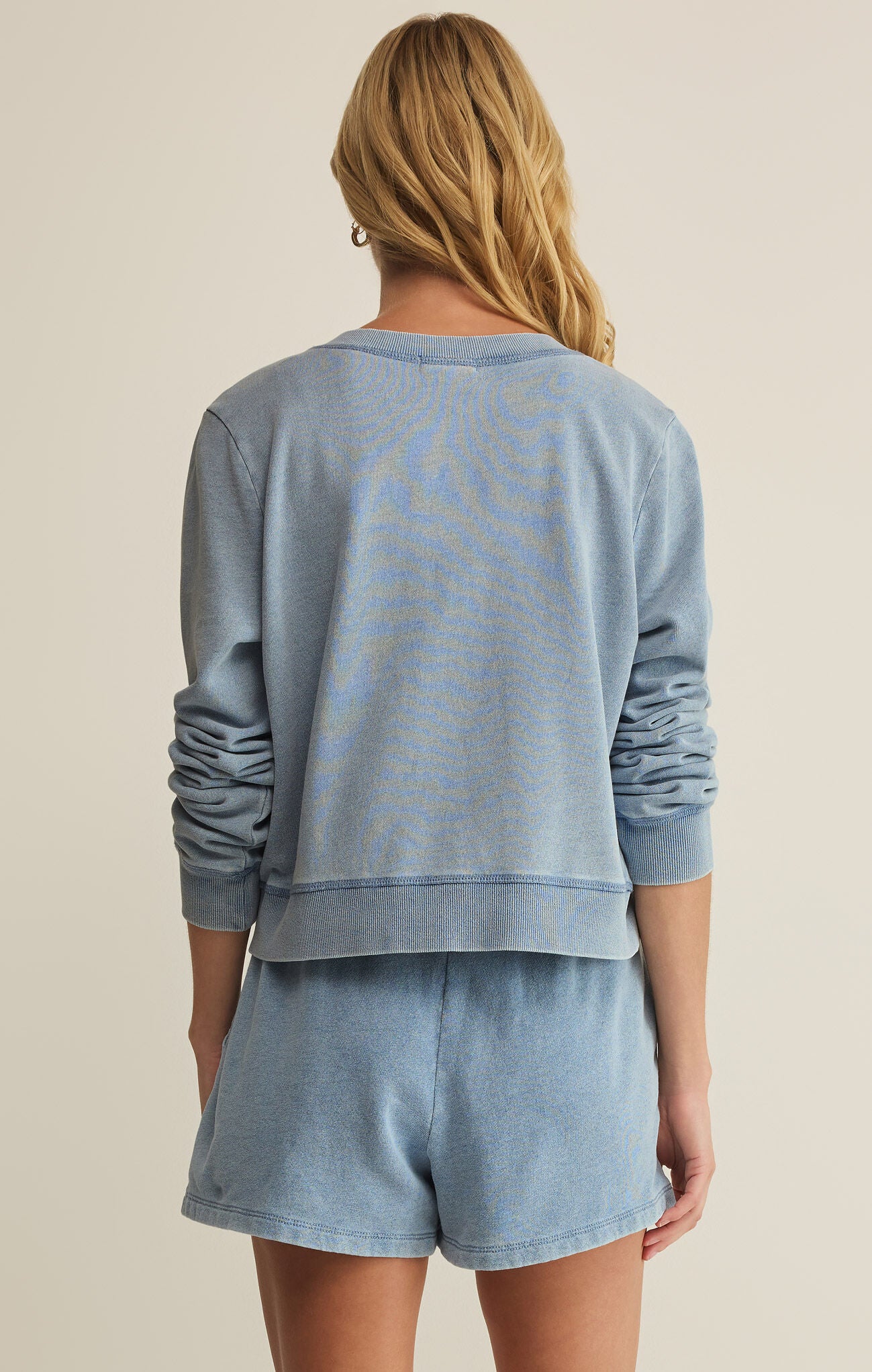 Z Supply | Daily Knit Denim Cardigan | Back | Vagabond | Apparel | Boutique