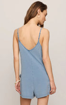 Z Supply | Go Easy Jersey Denim Romper | Vagabond | Apparel | Boutique