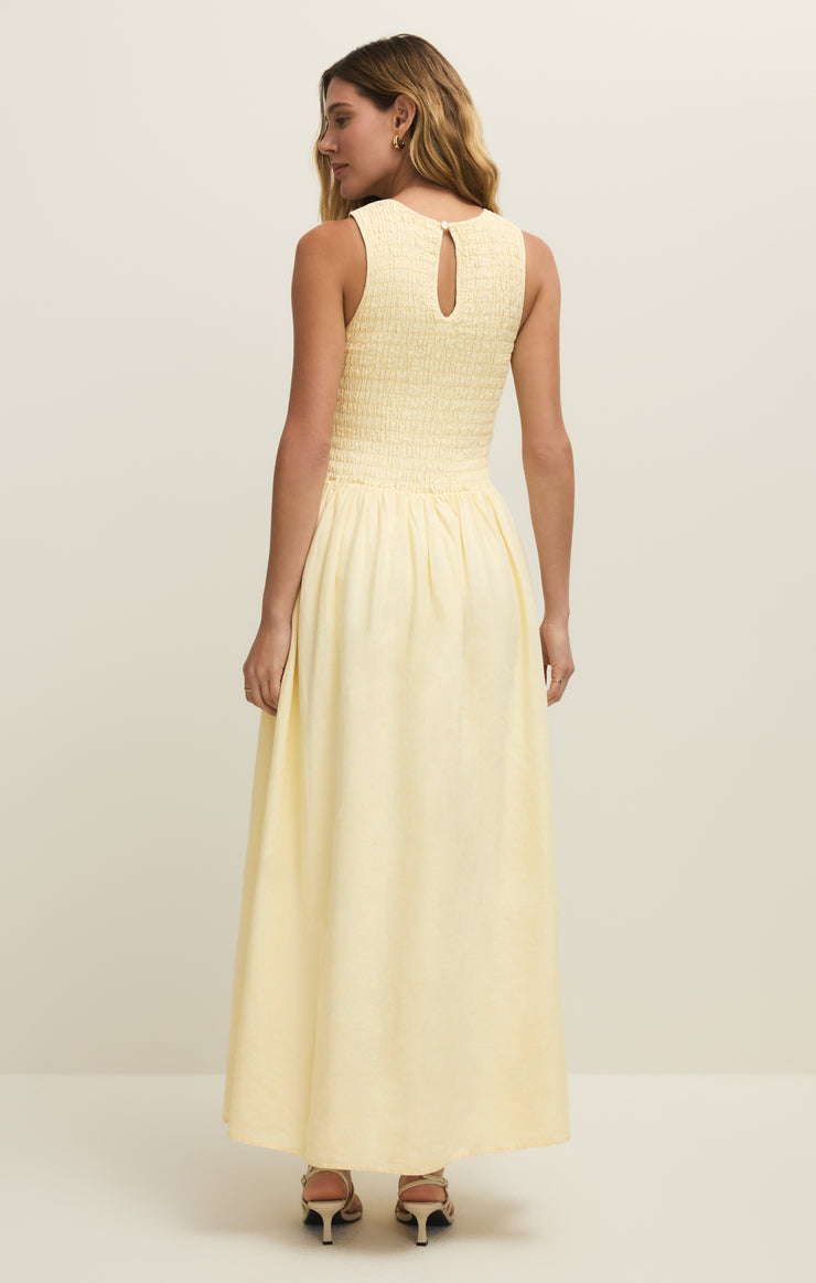 Z Supply | Juniper Maxi Dress | Pineapple | Back | Vagabond | Apparel | Boutique