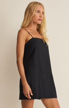 Z Supply | Maude Mini Dress | Side | Black | Vagabond | Apparel | Boutique