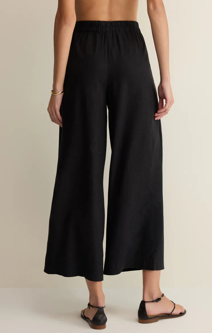 Z Supply | Scout Linen Pant | Black | Back | Vagabond | Apparel | Boutique