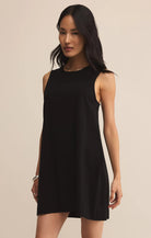Z Supply |  Sloane Dress | True Black | Vagabond | Apparel | Boutique