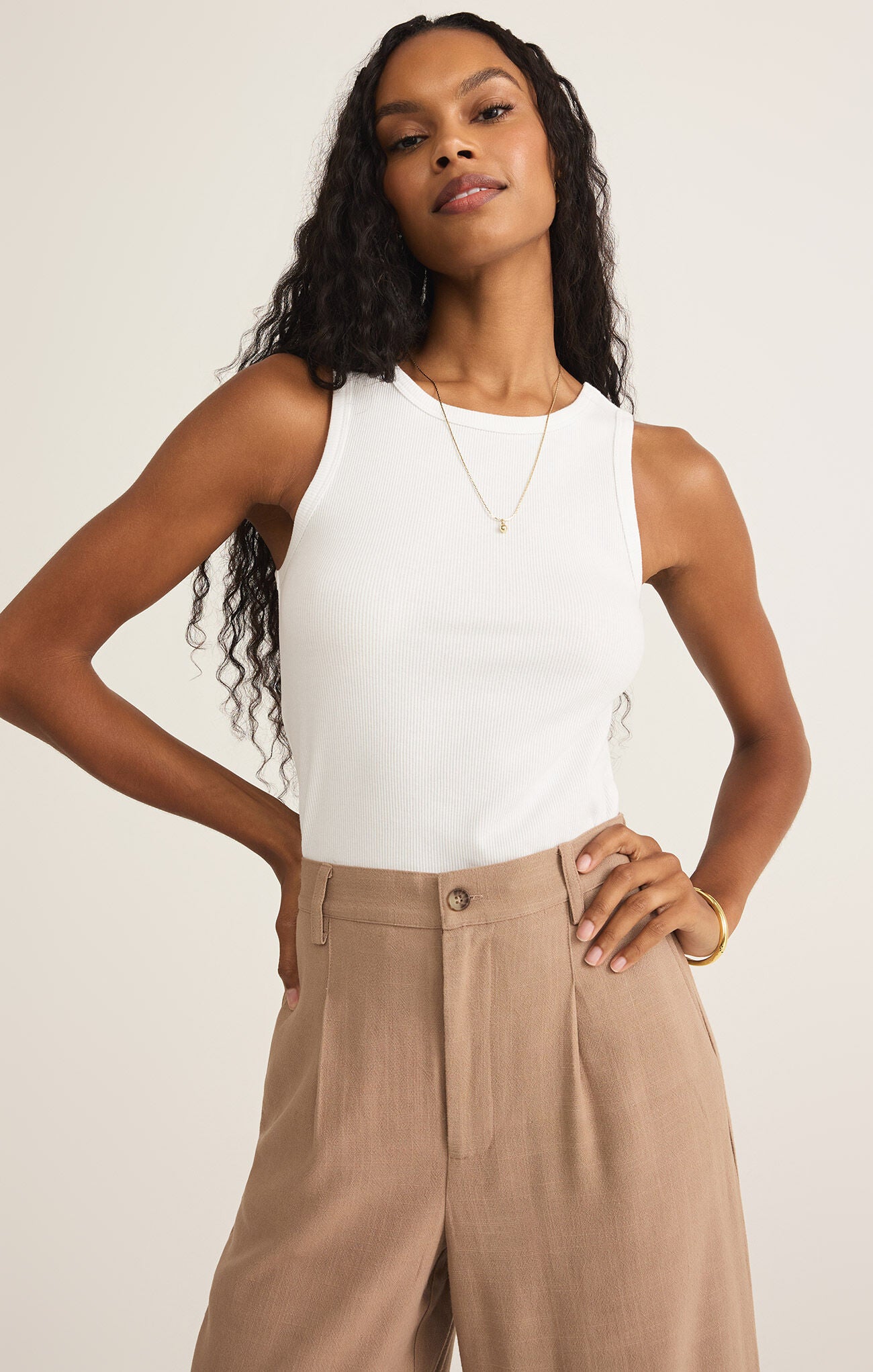 新品未使用タグ付 KARRY American sleeve tank ベージュ Z Supply Hadley Tank | Vagabond Apparel Boutique