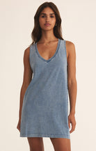 Z Supply Knit Denim Dress | Vagabond Apparel Boutique