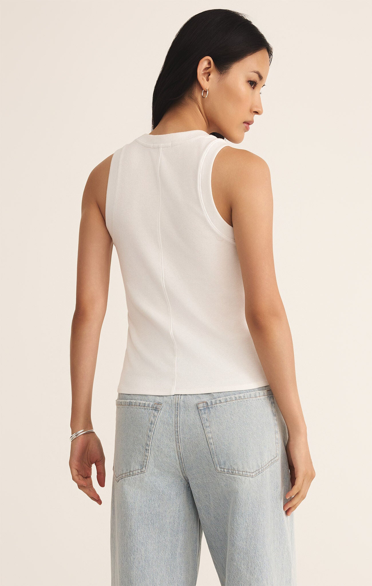 新品未使用 THEREDTHREAD rib zip bare tops Z Supply Sirena Rib Tank | Vagabond Apparel Boutique