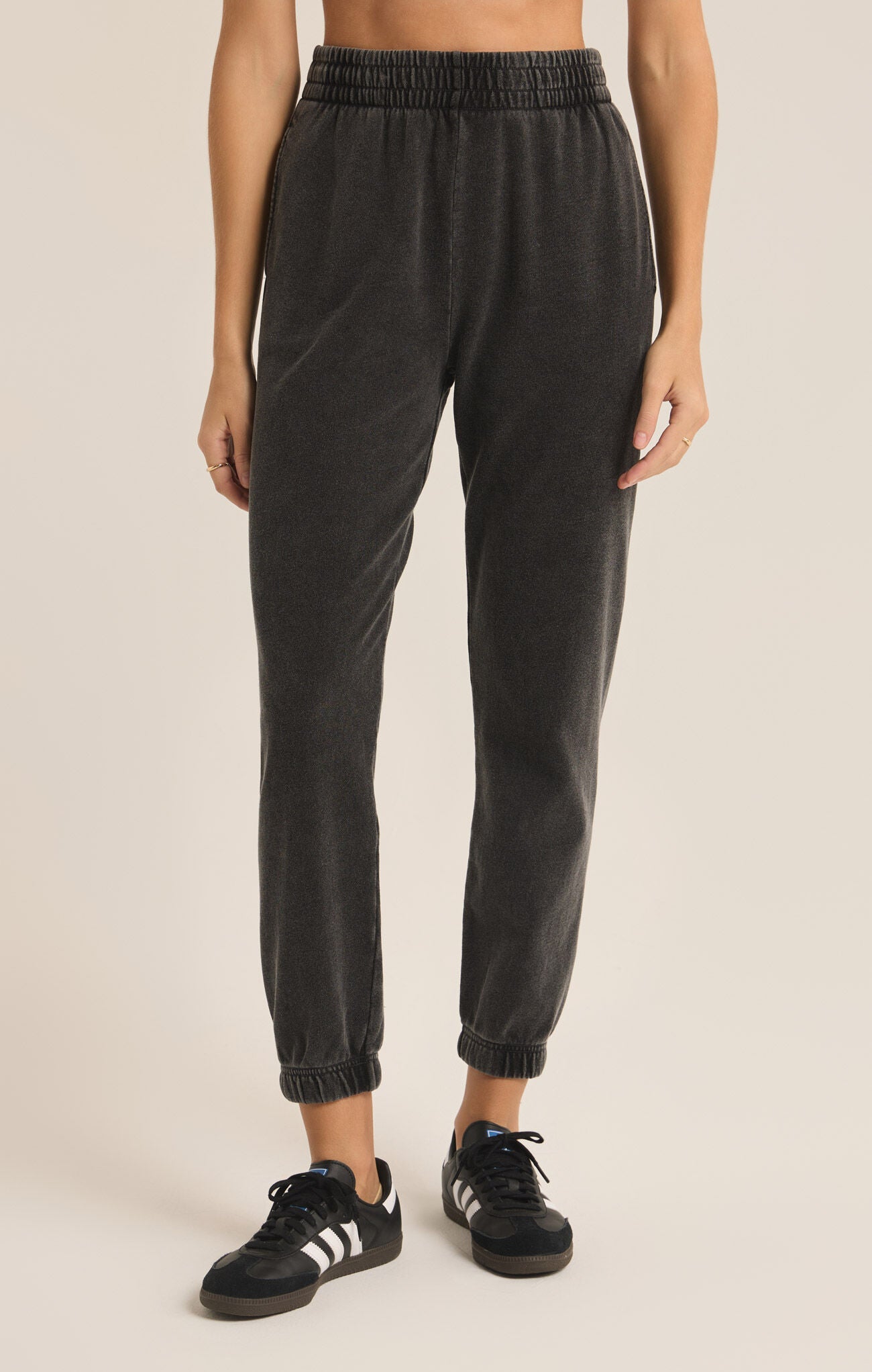 Z Supply Slim Knit Jogger Vintage Black | Vagabond Apparel Boutique