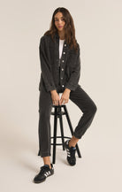 Z Supply Slim Knit Jogger Vintage Black | Vagabond Apparel Boutique