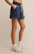 Z Supply Gael Knit Denim Short | Vagabond Apparel Boutique
